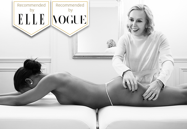 "Martine de Richeville is a must for slimming" - ELLE
Body Shaping ('Remodelage') Massage at Institut Martine de Richeville in Champel

This unique method - praised by ELLE, VOUGE & more - smoothes cellulite & helps release toxins for a visibly slimmer silhouette
 Photo