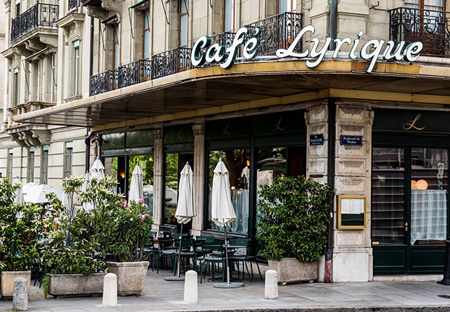 “Magical!" - Gault&Millau
​French Cuisine at Café Lyrique (near Place Neuve): CHF 100 Dinner Credit

Iconic Geneva restaurant that's still getting rave reviews 140 years later! Valid dinner Mon-Fri
p.p1 {margin: 0.0px 0.0px 0.0px 0.0px; font: 12.0px 'Helvetica Neue'}

 Photo