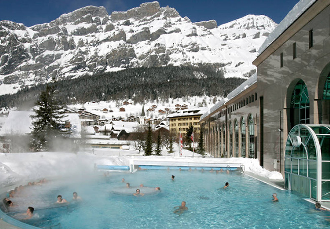 38°C All Winter

Leukerbad: 2 Nights at at Thermalhotels and Walliser Alpentherme & Spa Resort (3*) incl Access to Leukerbad's 'Walliser Alpentherme' Thermal Baths
 Photo