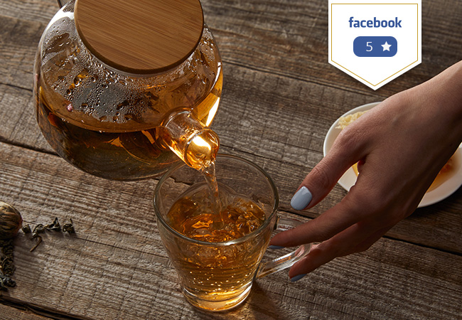5 Stars on Facebook

Premium Organic Tea
from L'Instant-T (Plainpalais): CHF 50 Credit


	Large variety of organic loose leaf teas & tea blends
	Use the voucher at the store or for online ordering

 Photo