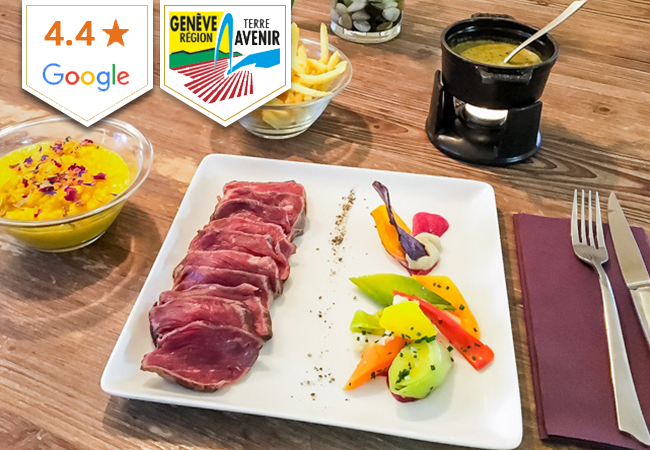 4.4 Stars on Google

Geneva-Certified Entrecôte & More Local Specials at Mont Salève Restaurant (Veyrier): CHF 100 Credit

This countryside resto, at the foot of the Salève, has been serving local Entrecôte with the house secret sauce for 50+ years. Open Wed-Sun
 Photo