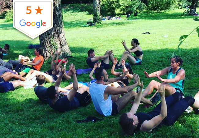 5 Stars on Google

5 or 10 Outdoor Bootcamp Fitness Classes at Parc La Grange (Eaux-Vives) with Yes Bootcamp​

Choose from 17 classes each week Mon-Sat, after-work / lunch / mornings. For all levels​
 Photo
