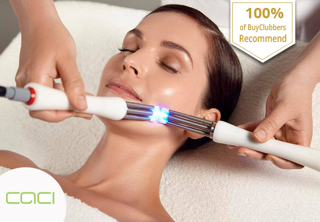 "Non-invasive but mimics the results of Botox" -COSMO

CACI® Microcurrent Facial at Cariatide Attitude (Nations)​: Recommended by 100% of BuyClubbers

"The ultimate alternative to invasive surgery. After 1 session, skin was noticeably clearer & more youthful" - Harper's Bazaar UK
 Photo