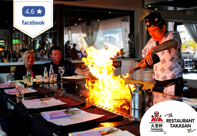 4.6 Stars on Facebook

Wagyu Beef Dinner for 2 Prepared on a Japanese Teppanyaki Open-Grill at TAKASAN

You ain't tasted beef til you tasted Wagyu Beef, prepared the Japanese way
 Photo