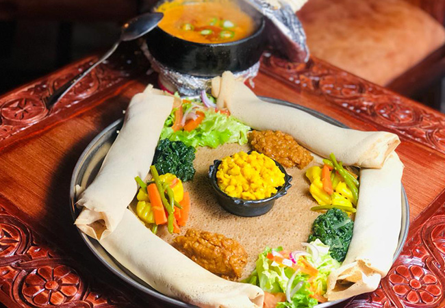5 Stars on Tripadvisor

Traditional Eritrean Cuisine at Hidmona (Center Town):
3-Course Meal for 2 People

This recently-opened Eritrean restaurant serves authentic African cuisine rated 5 stars on Tripadvisor and 4.9 stars on Google
 Photo