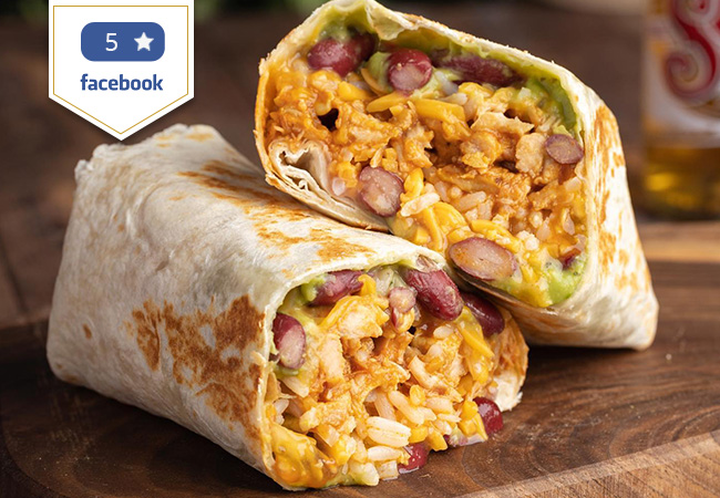 5 Stars on Facebook

For Delivery / Take-away: Mexican Tex-Mex Cuisine at Los Bandidos (Plainpalais). 1 Voucher = CHF 45 Credit on Any Food & DrinksHighly-rated burritos, tacos, fajitas & more, for delivery & take-away. Valid dinner 7/7 & lunch Mon-Fri
 Photo