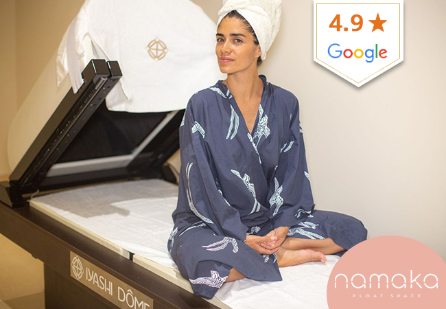 "Burn 600 calories in 30 minutes" - ELLE

Iyashi Dome Private Infrared Sauna at Namaka 7/7 (P&acirc;quis)1 or 3 private Iyashi Dome sessions at this beautiful center open 7/7 and rated 4.9 stars on Google
 Photo
