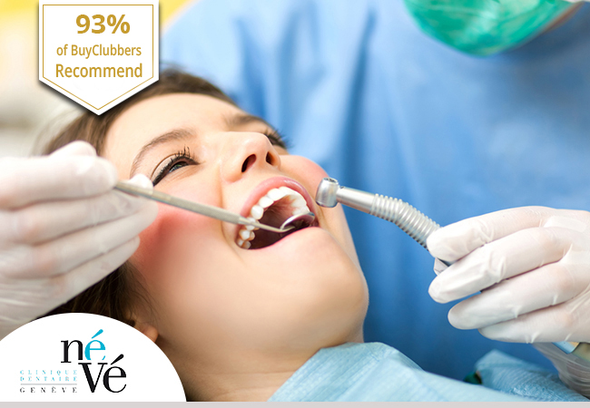 Recommended by 93% of Buyclubbers
​Dental Cleaning at Névé Clinic Lancy (with Option for Dentist Check-up)
Névé​ clinic is rated 4.8 stars on Google. Their new state-of-the-art Lancy location opened in 2020 and is recommended by 93% of BuyClubbers

 
 Photo