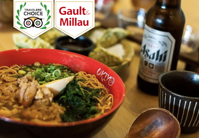 Gault&Millau Selection

Japanese at UKIYO Ramen & Noodle Bar (Grenus & Eaux Vives): CHF 80 Credit Valid 7/7 Dinner & LunchUkiyo is currently open only for take-away, due to COVID. The voucher will also be valid for eat-in if/when restrictions allow full re-opening

 
 Photo