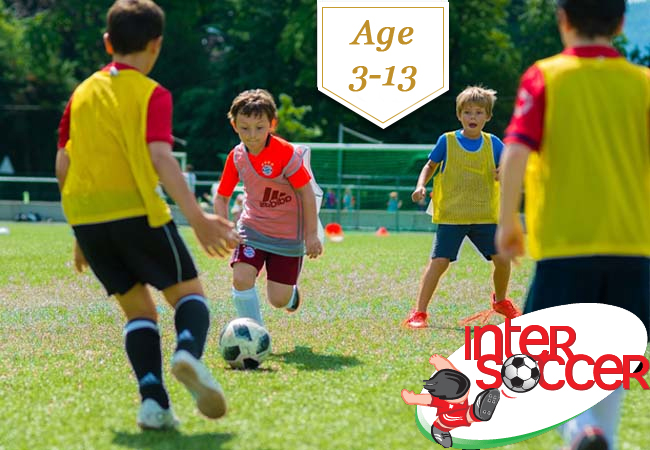 For Age 3-13 

InterSoccer Summer Soccer Camps, in English & French, for Boys & Girls of All Levels

From CHF 270 189 per week.
In Geneva (Vessy, Varembe, Grand Saconnex, Cologny, Versoix) & Vaud (Nyon, Lausanne, Etoy / Morges)
 Photo