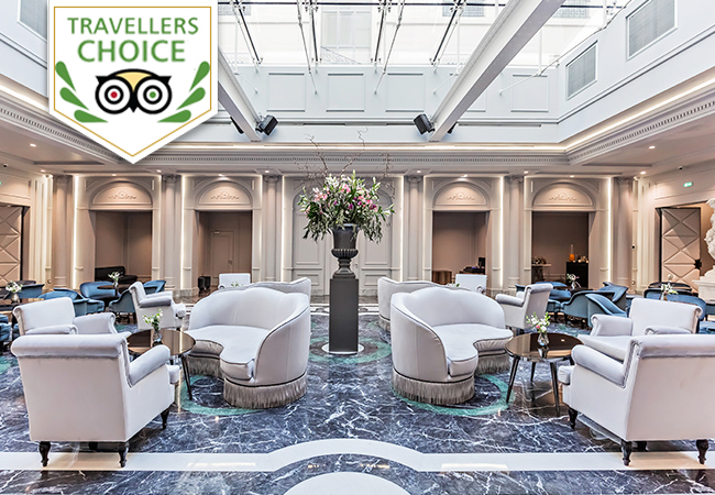 Tripadvisor Travellers' Choice
Lyon Getaway at the 5* Boscolo Hotel & Spa
Lyon - just 1h50 from Geneva and 2h20 from Lausanne - is France's 2nd biggest city, world-famous for its beauty, culture, gastronomy & shopping. The Boscolo is in center Lyon, walking distance from major attractions. 1 voucher = 1 night stay for 2 incl breakfast
 Photo
