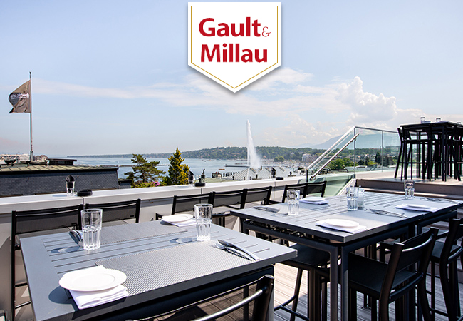 “Stunning!” - Gault&Millau

Rooftop Dinner/Lunch with Geneva's Best Views at Rooftop 42 (rue du Rhone). 1 Voucher = CHF 140 Credit

Crispy octopus, langoustine sashimi, beef tartare & more contemporary cuisine at Geneva's iconic rooftop restaurant
 Photo