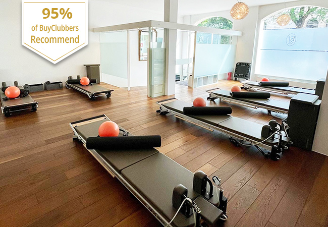 Recommended by 95% of BuyClubbers
​5 or 10 Pilates-Machine Group Classes at Flex & Flow (Plainpalais)

Flex & Flow recently expanded their space & class offering. Classes happen Mon-Sat in a variety of Pilates-machine styles, plus fitness & boxing. Each class is for max 6 people
 Photo