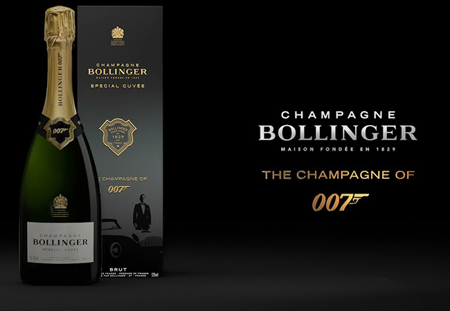 "Intense, very elegant & refined" - Robert Parker
6 x Bollinger Champagne Special Cuvée "007 Limited Edition". Pre-Xmas Delivery / Pick-up

Bond's favorite champagne, with each bottle in an individual special-edition gift box
 Photo