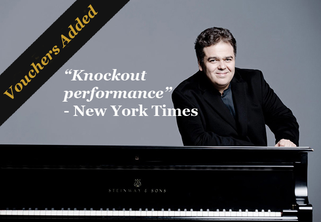 "Knockout performance" - New York Times
​Winner of 4 Gramophone Awards: Pianist Arcadi Volodos Performing Schubert & Schumann: Victoria Hall, Dec 6 @ 20hAward-winning virtuoso pianist interprets classic masterpieces
 Photo