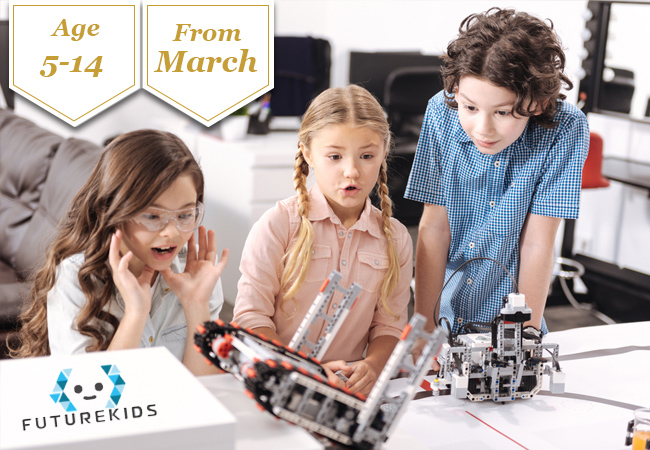 Age 5-14
Tech Courses (After-School or Saturdays) with Futurekids in: Robotics, VR, Coding, Game Development & More​Online or Face-to-Face in Geneva (Rive, Nations, Servette, Lancy, Collonge-Bellerive), Nyon, Lausanne, Zurich & more
 Photo