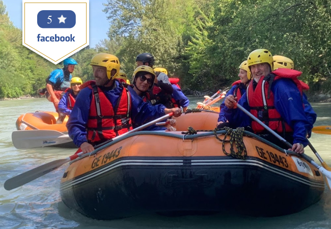 5* on Facebook
Rafting Down the Arve River with Rafting-Loisirs. Guide & Equipment Provided, For All Levels. Valid All Summer

Cross rapids & small waterfalls, jump in for a swim & see Geneva from the river side. No experience needed, from age 6 and up
 Photo