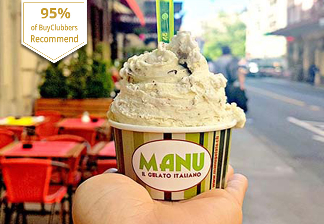 Recommended by 95% of Buyclubbers

Ice-Cream at Manu Gelato: Winner of Switzerland's #1 Artisanal Ice Cream Competition. Valid at All Locations in Geneva & Nyon

1 voucher = either 2 Cones, or 1 Liter plus 1 Cone
 Photo