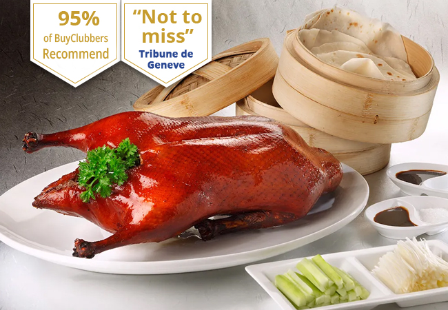 Recommended by 95% of BuyClubbers
​3-Service Chinese Peking Duck for 2 at La Baguette d'Or (Plainpalais)

Delicious Chinese speciality served the traditional way at this highly rated resto. Valid dinner & lunch Tue-Sun
 Photo