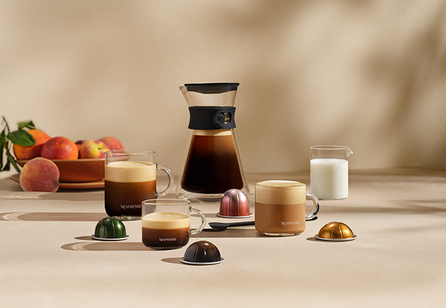 Nespresso​ Vertuo Next Premium Rose-Gold Coffee Machine with:
+ CHF 50 Capsule Credit
+ Mug Set Gran Lungo + Delivery & GuaranteeNespresso's newest machine brews any coffee size - incl espressos, big mugs & even carafes - and has the largest capsule selection
 Photo