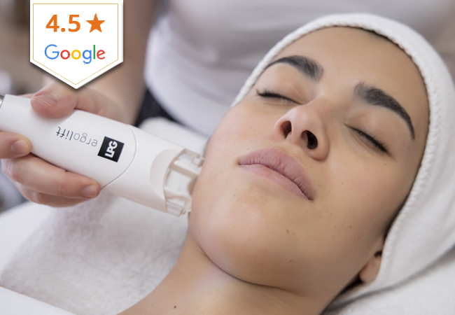 4.5 Stars on Google
SANAE Institute (Eaux-Vives):


	LPG ​Facial: 165 79
	3 x CelluM6® : 375 99 


World-leading & FDA-approved treatments that firm skin and melt away cellulite
 Photo