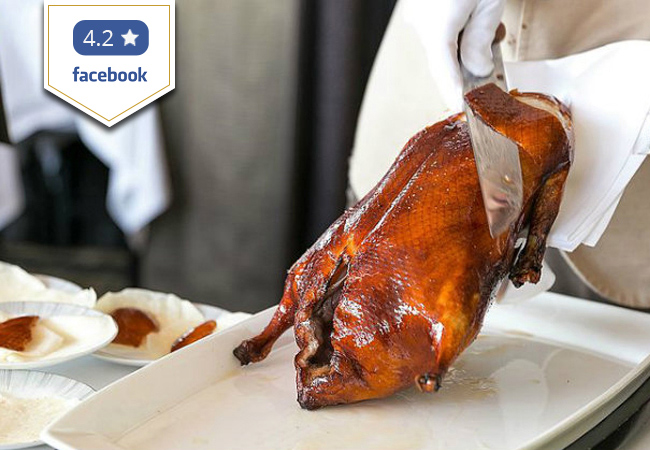 4.2 Stars on Facebook
​​3-Service Chinese Peking Duck for 2 People at Chez Kuk (Plainpalais)

Chez Kuk are the Peking Duck specialists
for 20+ years.
1 voucher = Peking Duck + desserts
+ cocktails for 2 people
 Photo