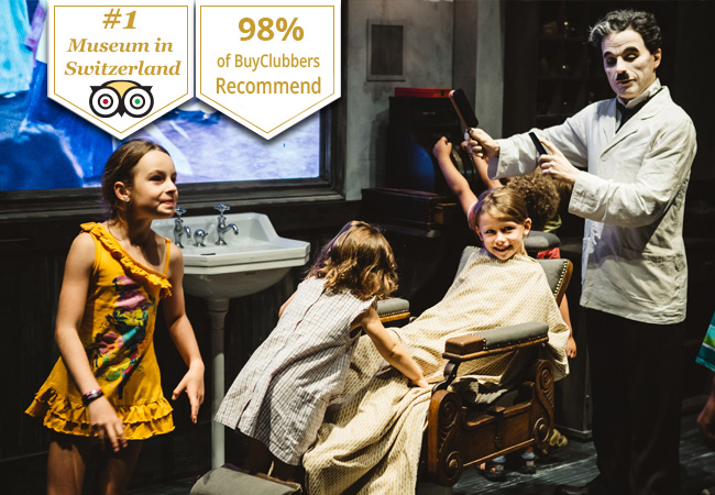 Ranked #1 Museum in Switzerland on Tripadvisor

For Kids & Adults: Chaplin's World Interactive Museum (Vevey). 1 Voucher = 1 Entry

Discover Chaplin's movies, do some pantomime with him, visit Hollywood movie sets & take part in special themed events at one of Switzerland's best museums
 Photo