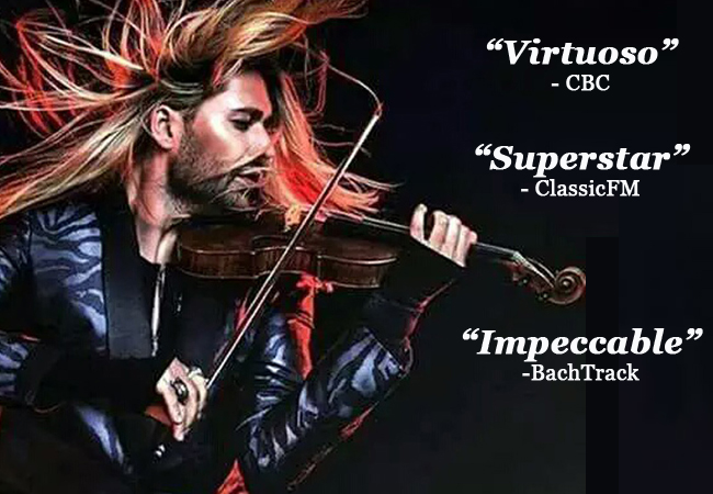 Violinist David Garrett: Apr 14 at Victoria Hall