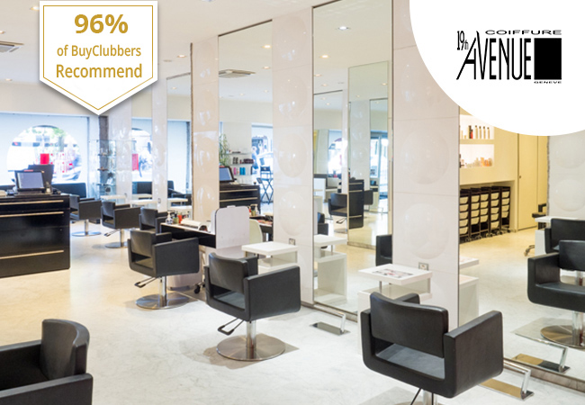 Recommended by 96% of Buyclubbers
​19th Avenue: Among Geneva's Most Respected Hair Salons
(Valid at 4 Locations)


	Cut: 131 CHF 78
	Cut & Color: 220 CHF 129 
	Cut & Highlights: 336 CHF 199 
	Men's Cut: 74 CHF 44

 Photo