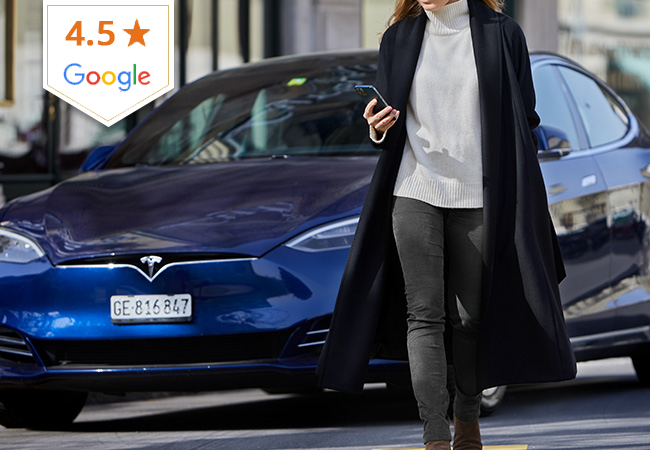 4.5 Stars on Google
Premium E-Car Rentals from Elise: Tesla / Porsche / VW.
1 Voucher = CHF 180 or
CHF 300 Credit

Rent 24/7 in just a few clicks, for any
duration of time & with unlimited mileage.
Pick-up  & return in Geneva & Lausanne
 Photo