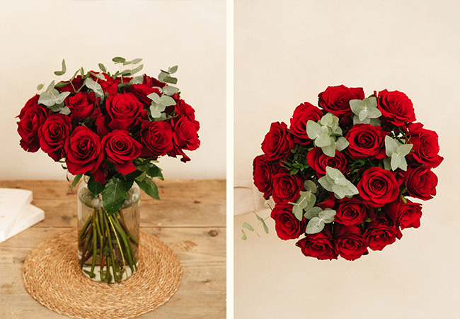 5 Stars on Google
Fresh Flower Bouquet Designed & Delivered by KANEL Online Florist. Valentine's Delivery Available

Melt someone’s heart with a beautiful floral bouquet  in eco-friendly packaging, delivered  on Valentine's Day (or other day you choose) anywhere in Switzerland
 Photo