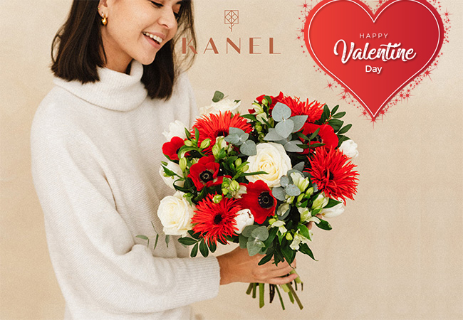 5 Stars on Google
Fresh Flower Bouquet Designed & Delivered by KANEL Online Florist. Valentine's Delivery Available

Melt someone’s heart with a beautiful floral bouquet  in eco-friendly packaging, delivered  on Valentine's Day (or other day you choose) anywhere in Switzerland
 Photo