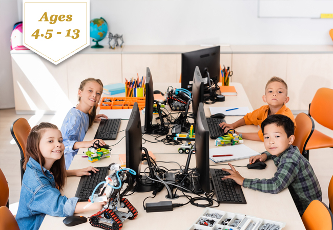Age 4.5-13
Easter Break "Tech Space Camp" at NEXT Academy  (Eaux-Vives & Nations). Choose 4 or 5 DaysYour child will design robots, code games, draw 3D planets & acquire more tech skills, while traveling in space. French & English. Choose April 11-14 or 17-21, 8h30 to 17h each day
 Photo