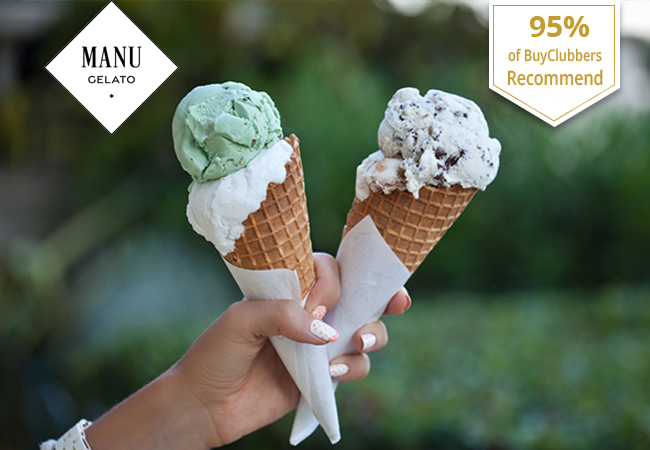 Recommended by 95% of Buyclubbers

Ice-Cream at Manu Gelato: Winner of Switzerland's #1 Artisanal Ice Cream Competition. Valid at All Locations in Geneva & Nyon

1 voucher = either 2 Cones, or 1 Liter plus 1 Cone
 Photo