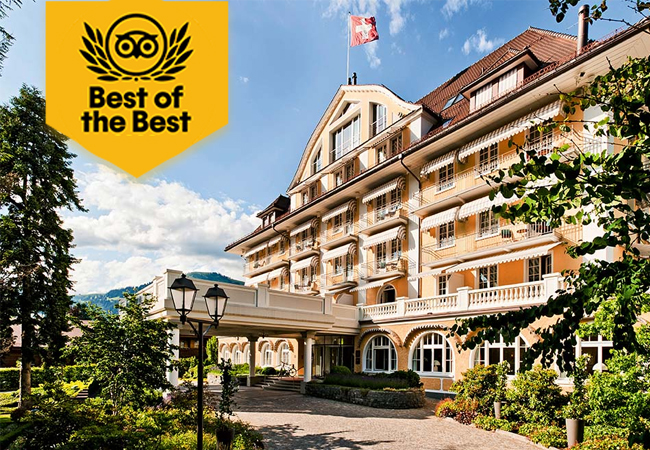 Gstaad Grand Bellevue 5* Hotel: Overnight Stay + Gourmet Dinner for 2