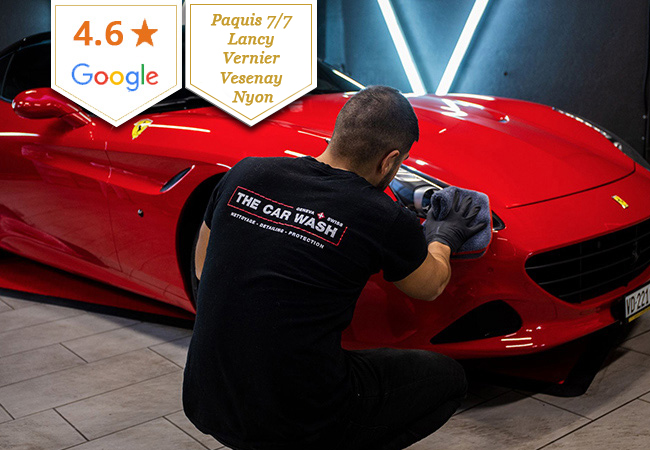 4.6 Stars on Google
Car Wash by Hand - Interior & Exterior - at The Car Wash:


	Pâquis 7/7
	Vernier
	Petit-Lancy
	​Vésenaz
	​Nyon


For any car size up to & incl SUV
 Photo
