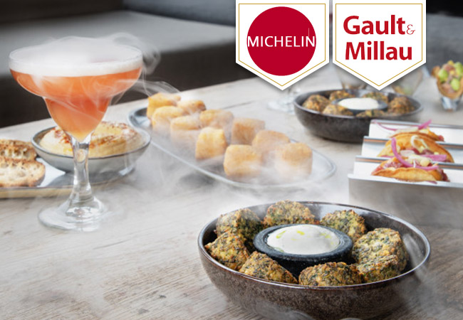 “Modern & tasty” - Michelin

Boléro Bistro (Versoix) by Michelin-Starred Chef Serge Labrosse: 10-Dish Tapas Dinner for 2

Creative tapas dinner with meat, fish, veggie & sweet dishes in this highly rated restaurant with a great terrase
 Photo