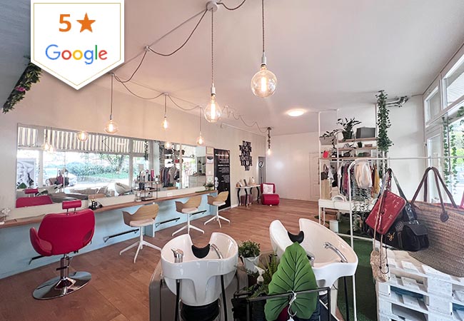 5 Stars on Google

Le Concept S Hair Salon 
(Charmilles):


	Cut: 100 59
	Cut & Color: 225 129
	Cut & Balayage Highlights: 350 199


You'll be treated by the owner Sara who has 16 years experience in leading salons incl Dessange & Jean Louis David
 Photo
