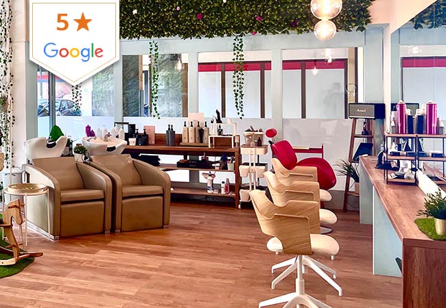 5 Stars on Google

Le Concept S Hair Salon 
(Charmilles):


	Cut: 100 59
	Cut & Color: 225 129
	Cut & Balayage Highlights: 350 199


You'll be treated by the owner Sara who has 16 years experience in leading salons incl Dessange & Jean Louis David
 Photo