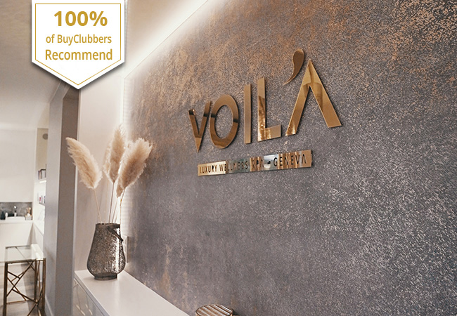 Recommended by 100% of Buyclubbers

Voilà Spa (Champel)


	1h Massage: 160 89
	2h15 Oriental Body Ritual: 450 269​
	
	Luxury spa with premium facilities, private hammam & more, rated 4.7 stars on Google

 Photo