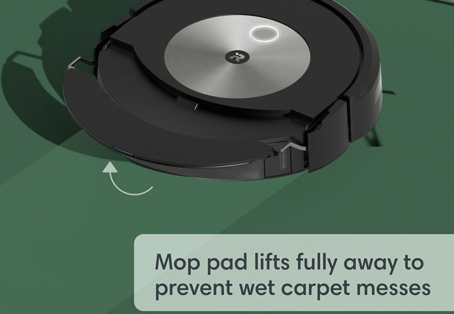 &ldquo;The vacuum+mop dream Roomba&rdquo; - Techradar

Roomba Combo&reg; j7 or j7+ Vacuum & Mop Robot. Free Delivery

Roomba's newest 2-in-1 robot simultaneously vacuums & mops for a completely hands-free cleaning experience, while identified carpets / stairs / obstacles along the way
 Photo
