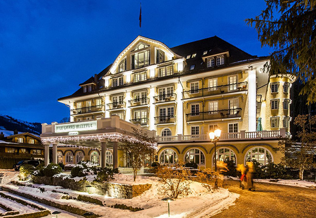 "Best-of-the-Best" -TripAdvisor
Gstaad Grand Bellevue 5*-Superior Hotel: Overnight Stay for 2 with Gourmet Dinner, Free Minibar & Spa Access 

Free room upgrade for stays in March
(pending availability)
 Photo