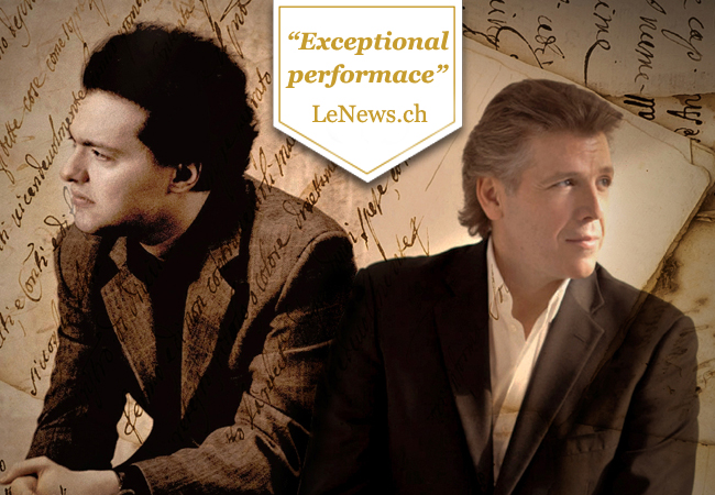 "Exceptional" - LeNews.ch
'Address Unknown' Play in English Starring Grammy Winners Evgeny Kissin & Thomas Hampson: Dec 4 @ Geneva Music Conservatorium

Powerful story of a 1930's friendship destroyed by the Nazi rise
 Photo