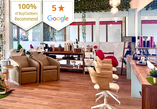 Recommended by 100% of Buyclubbers

Concept S Hair Salon (Charmilles):


	Cut: 100 59
	Cut & Color: 225 129
	Cut & Balayage: 350 199


Concept S is loved by BuyClubbers and is rated 5 stars on Google and Facebook
 Photo