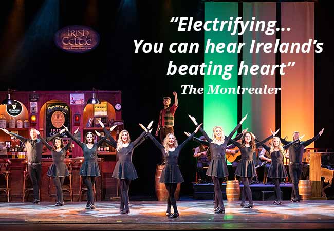 "Terrific & energetic" - Sydney Herald

Irish Celtic Dance & Music Show: Apr 4, 20h @ Theatre du Leman

The spirit of Ireland comes alive through dance, song, storytelling, live band & more in this electrifying show
 Photo