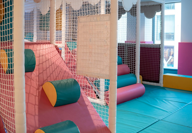 "Revolutionizes family moments" - Cote Magazine
Just Bloom Café & Kids Play Area (Confederation Center): CHF 60 CreditThe kids play and have a great time while you chill at the café  
 Photo