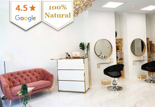 4.5* on Google

All-Natural Chemical-Free Hair Care at Green Color Hair Salon (Charmilles):


	Cut : CHF 95​ 59
	Color & cut: CHF 182 109
	Highlights & cut: CHF 380​ 219



Using organic OWAY® products
 Photo