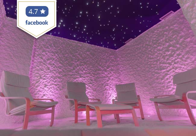 "Like breathing fresh ocean air" - Huffington Post

2 x Therapeutic Salt Room Halotherapy Sessions at La Mer En Ville (Cornavin): Rated 4.7* on Facebook

Choose solo or duo sessions. Can help reduce stress, colds, inflammation & sinus issues
 Photo