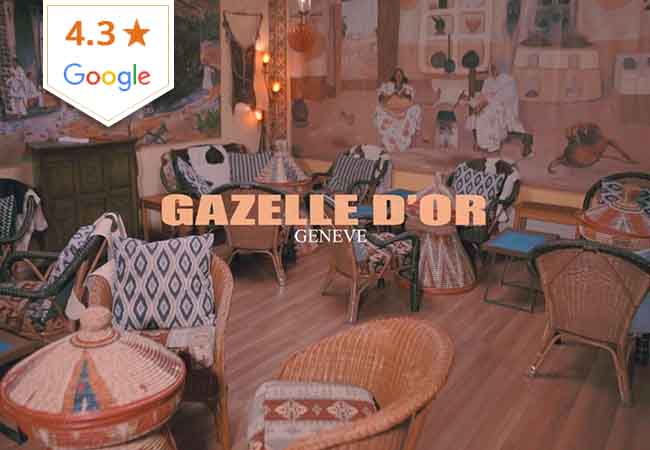 4.3* on Google
Ethiopian Cuisine at Gazelle d'Or (Servette): CHF 100 Credit Valid Dinner & Lunch

A unique highly social and hands-on dining experience. Gazelle d'Or is in business 30+ years
 Photo