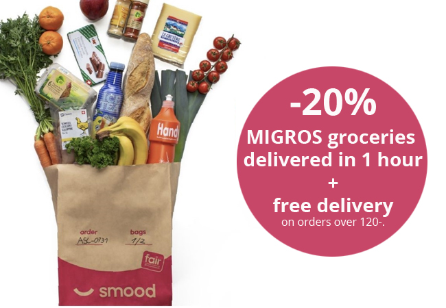 FREE CODE: 20% off MIGROS groceries delivered by Smood